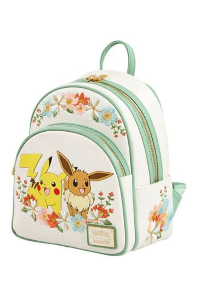 Pokemon: Pikachu & Eevee Floral Mini Backpack
