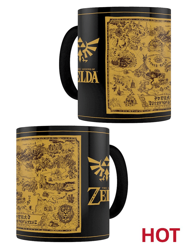The Legend of Zelda: Map Silhouette Heat Change Mug