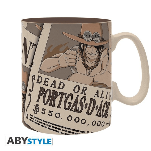 One Piece: Portgas D. Ace Wanted Poster Mug