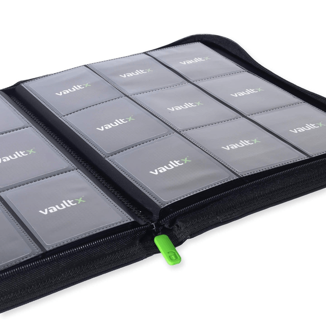 Vault X 9 Pocket Black Zip Binder