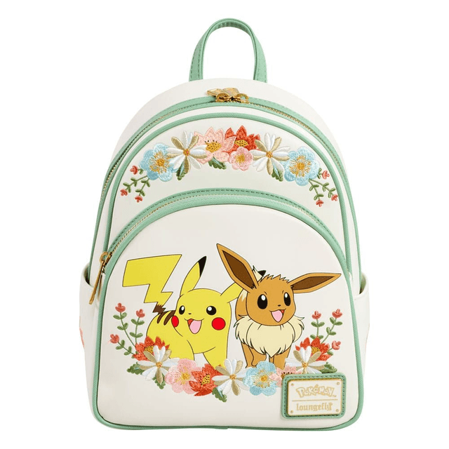 Pokemon: Pikachu & Eevee Floral Mini Backpack