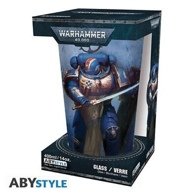 Warhammer 40k: Ultramarine Large Glass