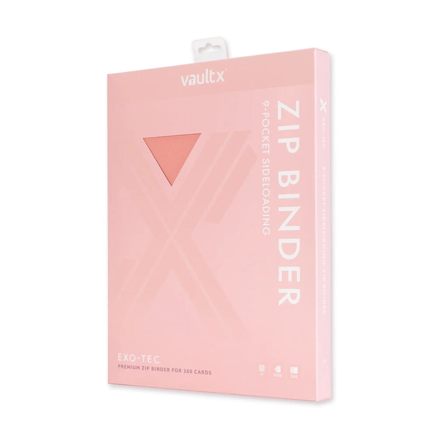 Vault X Pastel Pink 9-Pocket Binder 