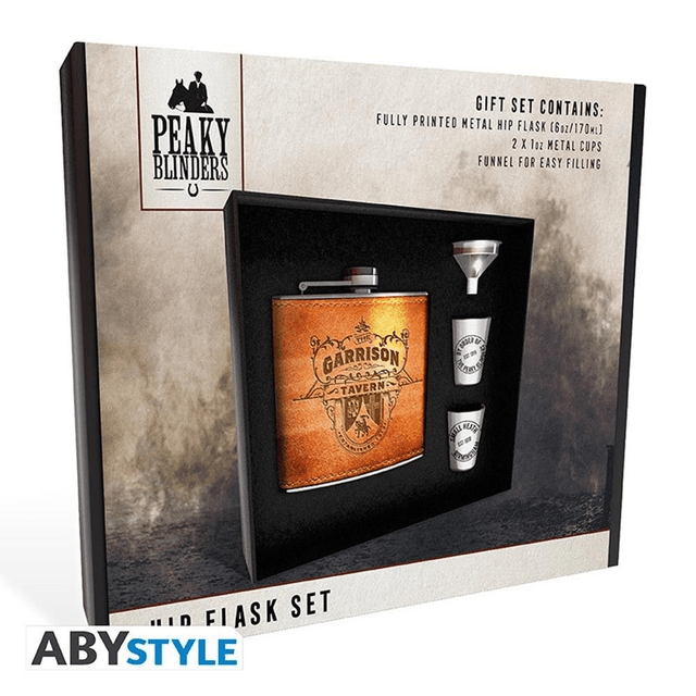 Peaky Blinders: Set Hip flask + 2 Shooters Garrison