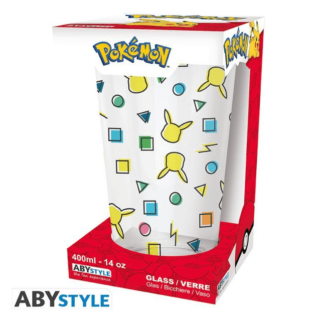 Pokemon: Pikachu Pattern 400ml Glass