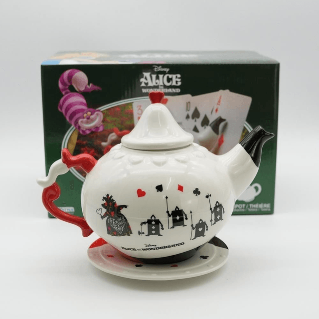 Disney Alice in Wonderland Queen Of Hearts Ceramic Premium Teapot