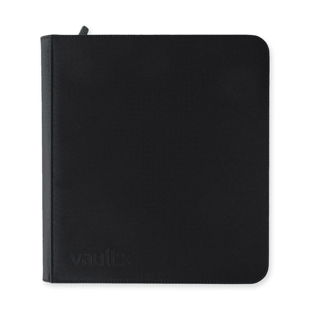 Vault X 12 Pocket Black Zip Binder