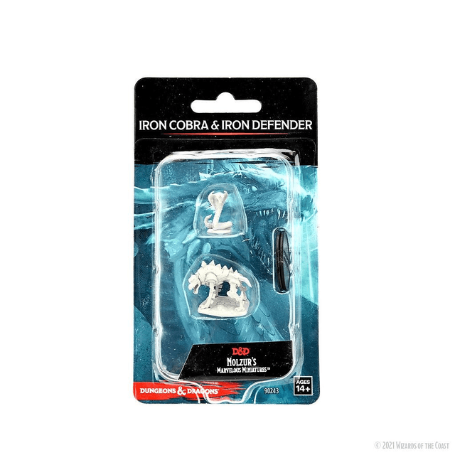 Dungeons &amp; Dragons: Iron Cobra &amp; Iron Defender Unpainted Miniatures