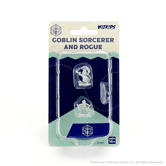 Critical Role: Goblin Sorcerer &amp; Rogue Unpainted Miniatures