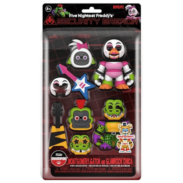 Five Nights at Freddy&#039;s: Glamrock Chica and Montgomery Gator Action Figure 2-Pack