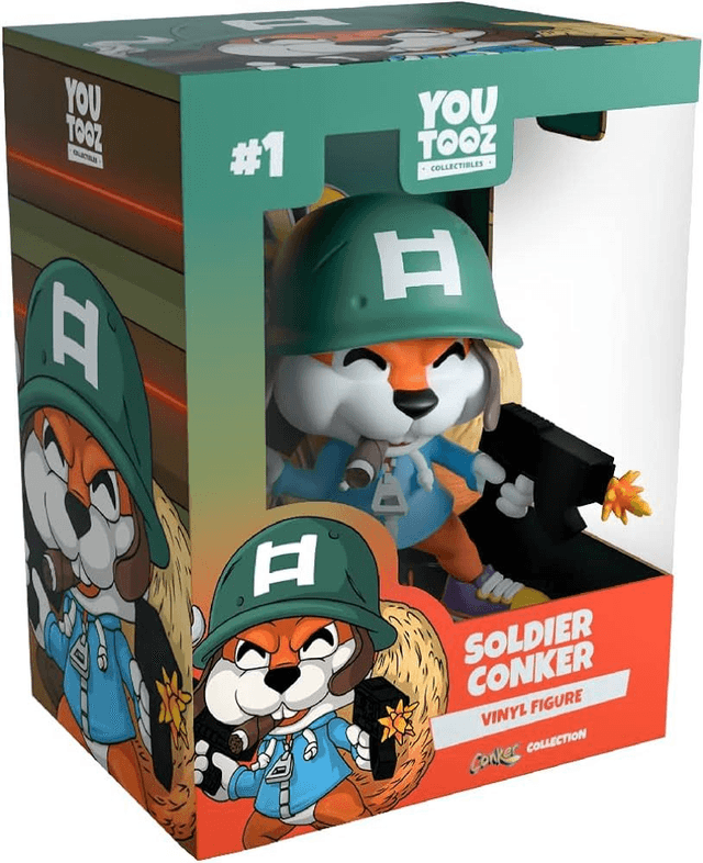 Conker&#039;s Bad Fur Day: Soldier Conker You Tooz Vinyl Figure