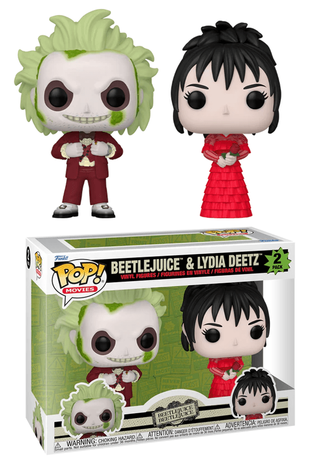 Beetlejuice 2: Beetlejuice &amp; Lydia Deetz 2-Pack Pop!