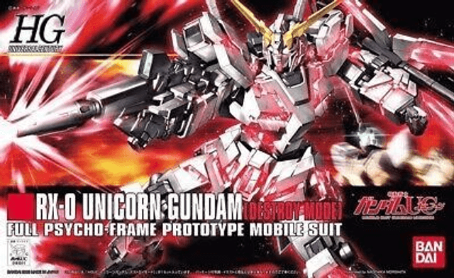 Gundam RX-0 Unicorn Destroy Mode 1/144 Scale Kit
