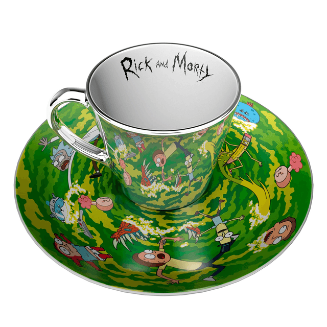 Rick and Morty: Mirror Mug and Plate Set