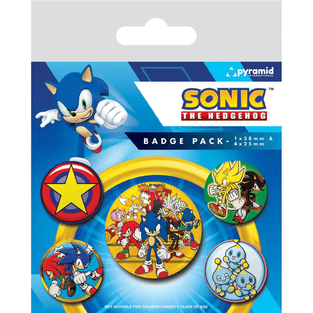 Sonic the Hedgehog: Speed Team Badge Pack 