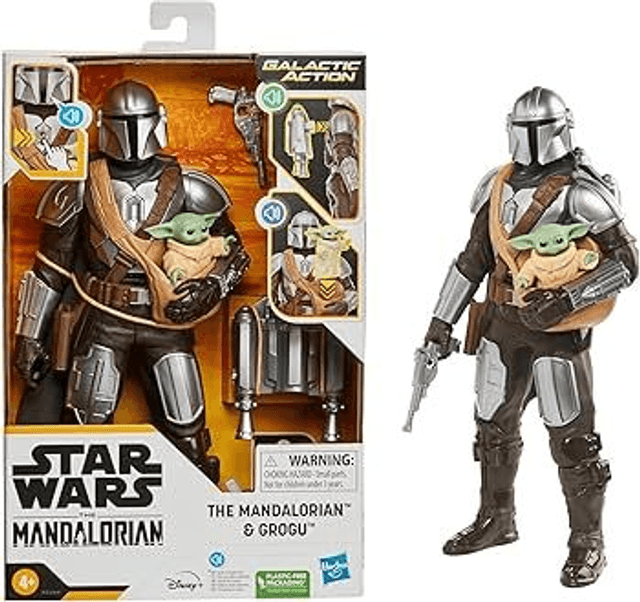 The Mandalorian: The Mandalorian and Grogu Galactic Action Figure