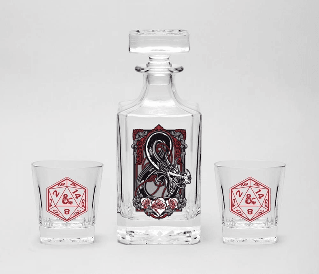 Dungeons and Dragons Decanter and Tumbler Set