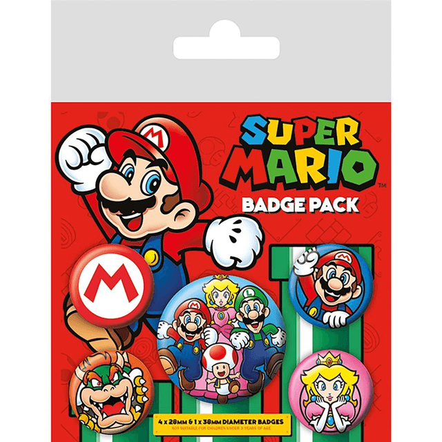 Super Mario: Mario Badge Pack 